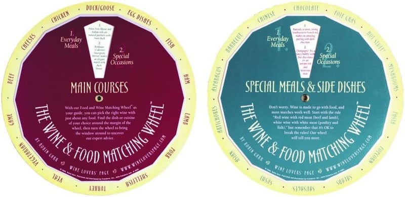 Franmara Wine and Food Pairing Matching Wheels by Robin Garr - 8 Inch Vinyl Guide - Image 1
